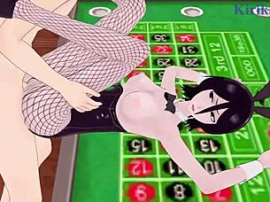 Do Rukia Kuchiki and Yoruichi Shih have intense sex in Bleach hentai?