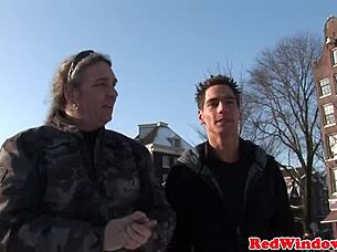 Deepthroating Dutch Hooker Gets Jizzed in Cowgirl and Riding