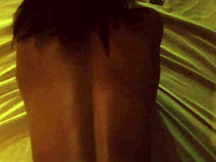 pov of skinny black woman in doggystyle position