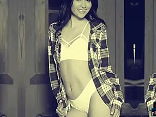 i watch latina salena storm strip her petite body