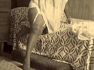 Very rare vintage interracial threesome