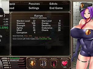 I masturbate as Karryn in hentai.