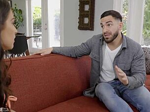 Slutty Brunette Babysitter Sofie Reyez Gets Fucked By Her Boss