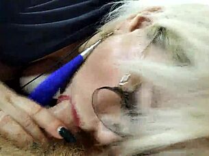 my old whore wife poses sexually twirling saggy tits