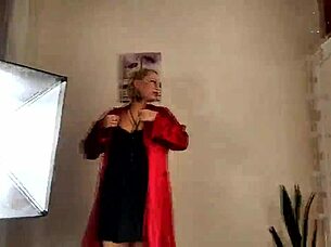 my old whore wife poses sexually twirling saggy tits