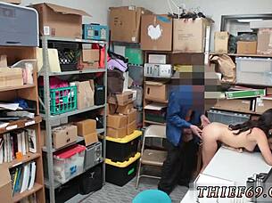 Brunette Teen Feels Fear During Felony Theft