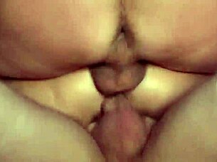 Brunette Opens Ass Wide For Raw Threesome Fuck