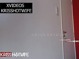 wife receives delivery guy comfortably, more on red and sheer?