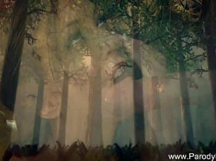 parody sex with blonde milf for the holidays