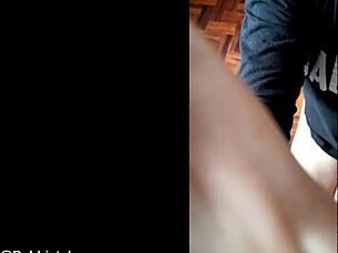 Is she addicted to sucking cock in this gay blowjob?