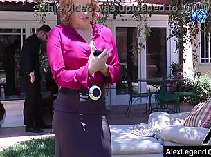 French Alex Legend Fucks Realtor Krissy Lynn Outdoors!