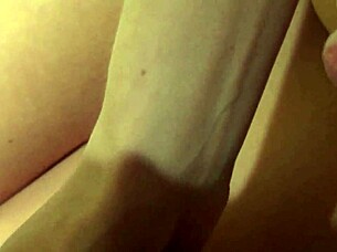 Russian girl with 1 cm long nipples cums twice in doggystyle interracial scene