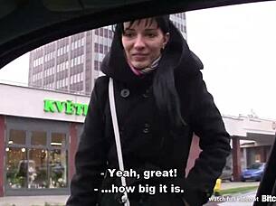 Skinny slovak brunette GETS ANAL FUCKED in pov scene