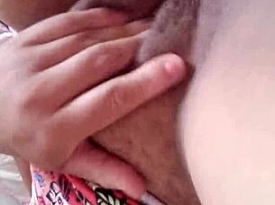 Solo masturbation with small tits leads to multiple orgasms