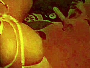 wife playing alone with her 22cm dildo