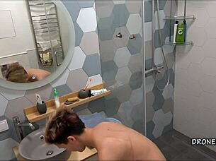 Alex In The Shower Voyeur Cam!