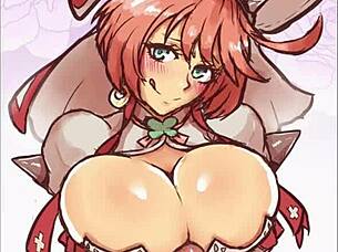 i cant stop staring at elphelt valentine hentai slideshow guilty gear big tits ass blonde
