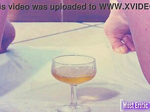she loves pissing in glasses and getting wet