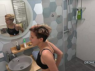 Alex In The Shower Voyeur Cam!