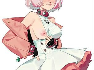 i cant stop staring at elphelt valentine hentai slideshow guilty gear big tits ass blonde