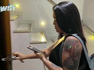 I Became Birthday Present Cuckold Marks with Woman in Motel