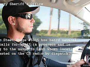 kelsi monroe runs from police and gets her ass spread in pov sex scene