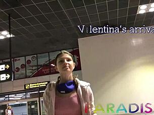 Russian model sucks cum!