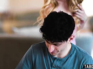 Teen tutor fucks pizza guy while students watch 😏