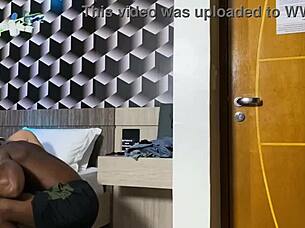 I Became Birthday Present Cuckold Marks with Woman in Motel