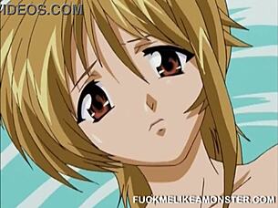 wow, big titty anime babe gets her pussy licked so good!