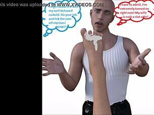 3d cuckold and foot fetish comic part 2