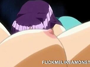 wow, big titty anime babe gets her pussy licked so good!