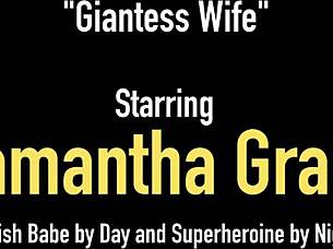Giantess Wife Samantha Grace Pokes Fun At Tiny Hubby