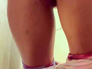 i licked pussy in the hidden bathroom with the huge cock guy