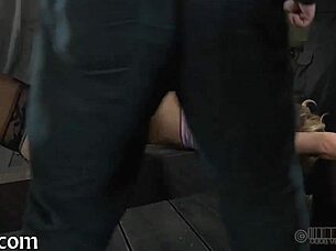 Tying up the beauty, 'You're in for wild punishment now'