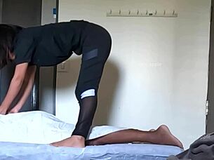 Indian Manipur Girl Receiving Erotic Massage In Spa