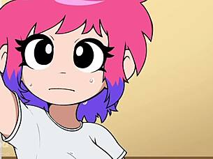 scott pilgrim fucks ramona flowers in animation