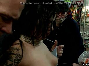 Slut Used And Manhandled In Public Shop