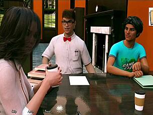 being a dik chick route 43 in the anime style