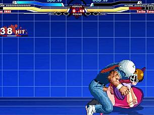 brian battles yoriko in anime cartoon