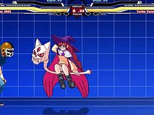 brian battles yoriko in anime cartoon