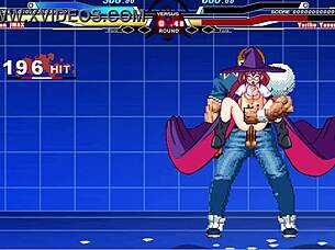 brian battles yoriko in anime cartoon