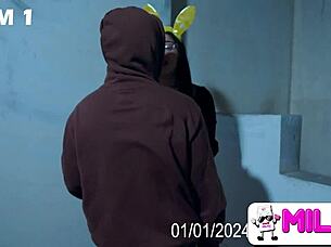 Horny Busty Woman Fucks Cop