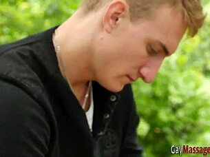 Gay teen amateur riding bareback in rough European massage