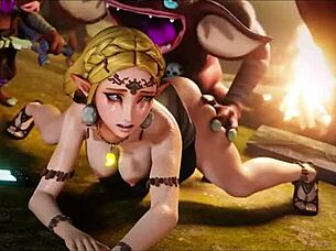 zelda compilation with big cocks and tits in 3d cartoon style, so amazing!