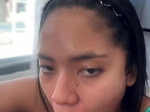 Amateur Couple Eats Big Cock While Recording For Cuckold Boyfriend