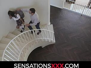 Asian teen Yumi Sin fucks professor