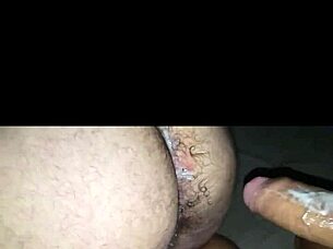 gay man takes cum in bareback encounter