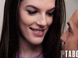 up close hardcore with petite 18+ fiona frost and donnie rock, blowjob and big ass pov