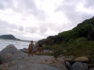 Taking a bold walk with them in outdoor public settings showing small and big natural tits.